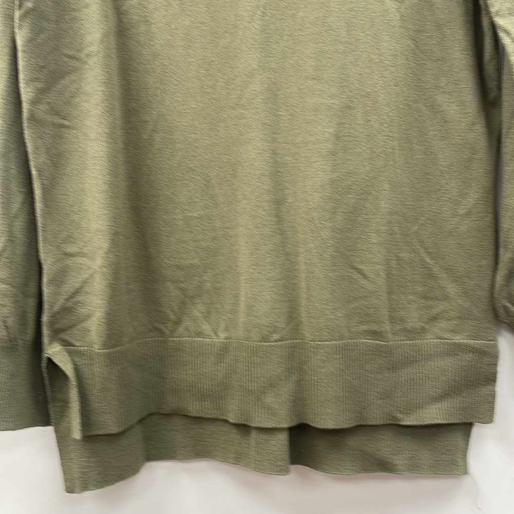 Ann Taylor LOFT Cowl Neck Tunic Relaxed Pullover Knit Sweater Green Medium - Picture 5 of 10